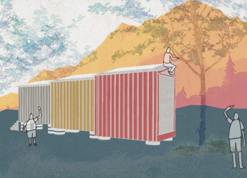 Rainwater-Collecting Micro Home with Flexible Space Management and Timber Insulation