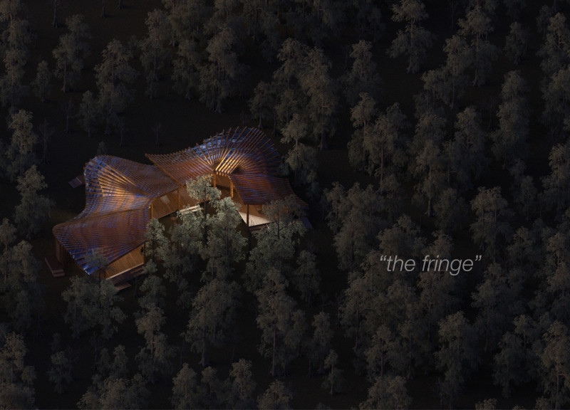 Veiling Roof Inspired by Folk Traditions and Timber Framework for Community Gathering