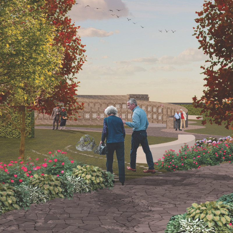 Flowing Geometry with Greenery and Niche Reflections