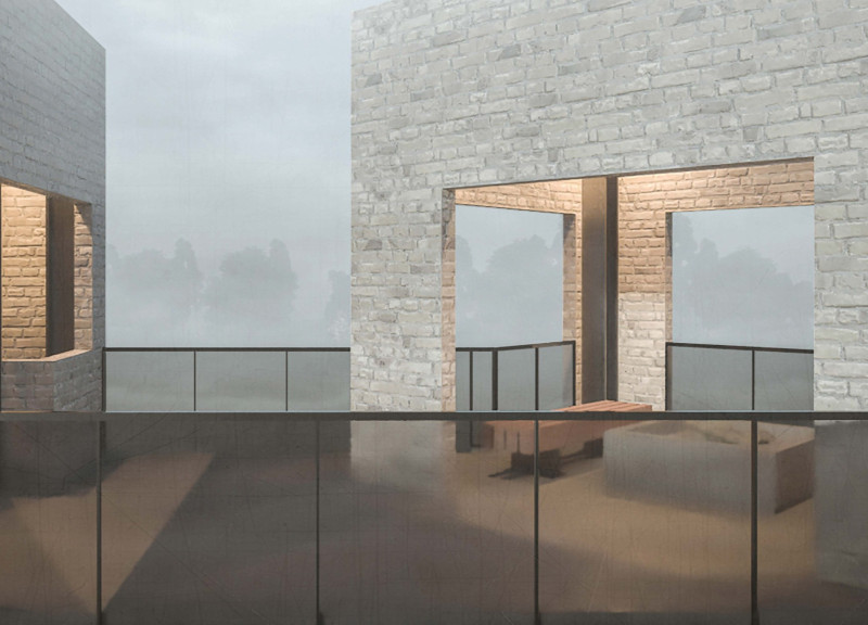 Steel and Stone Observation Tower Enhancing Agricultural Heritage