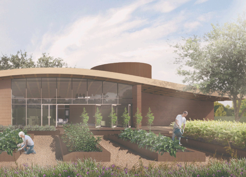 Timber Waffle Structure Integrating Reflective Spaces for Emotional Healing