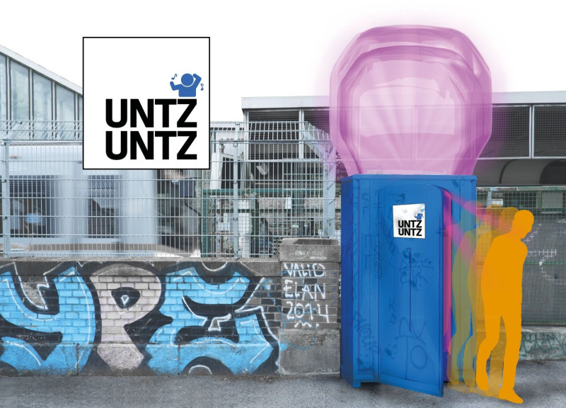 Inflatable Structure with Transparent Membrane Enhances Social Interaction in Portable Restroom
