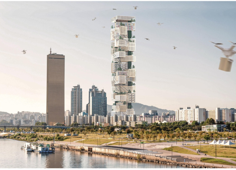 Vertical Green Spaces in Urban Waste Management