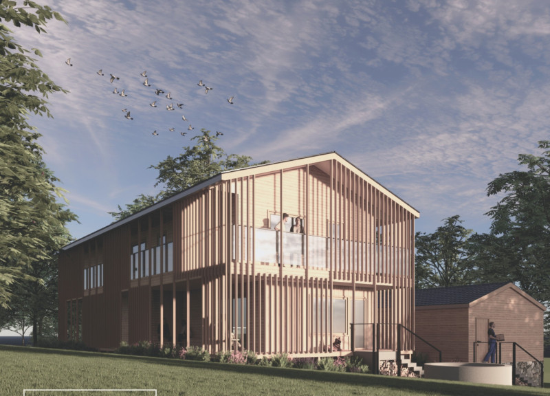 Modular Textile Partitions Within Sustainable Cross-Laminated Timber Homestead