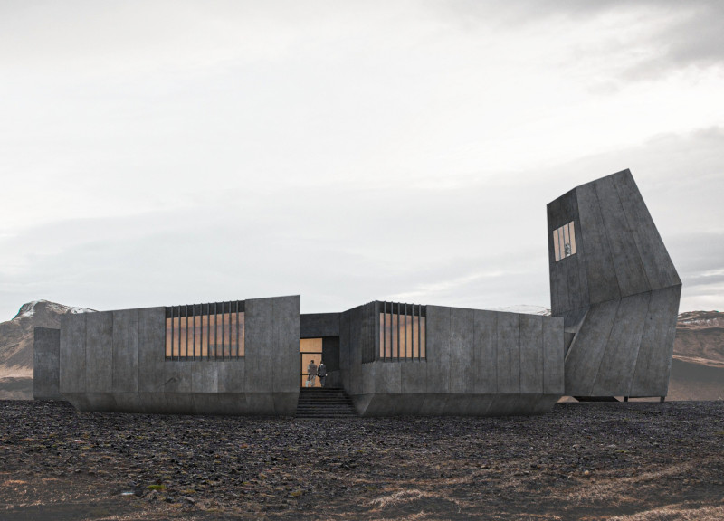 Corten Panels and Twisting Corridors Enhancing Geological Exploration