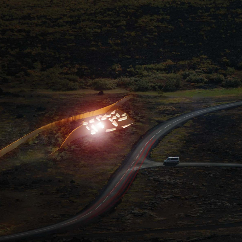 Faceted Concrete Structure Embracing Natural Light and Local Stone in a Cultural Hub