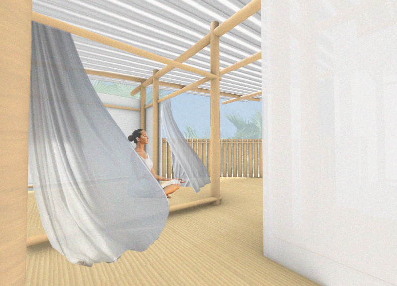 Nature-Integrated Retreat Featuring Local Bamboo and Polycarbonate Elements