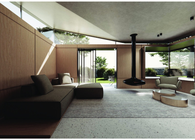 Cork and Laminate Structure Elevates Traditional Barn in Countryside Setting