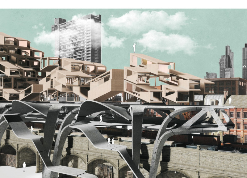 Cross-Laminated Timber Framework Enhancing Urban Connectivity