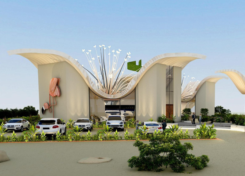 Merging Natural Integration with Earthen Colors in Wetland Observation Spaces