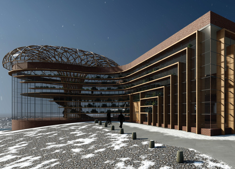 Cross-Laminated Timber Structure Embracing Seasonal Views and Natural Integration