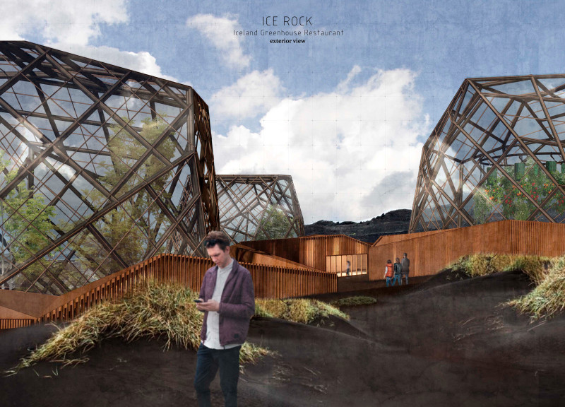 Geothermal Heating and Scenic Views in a Greenhouse Restaurant