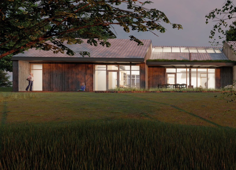 Reclaimed Wood Workshop Overlooking Černoste Lake
