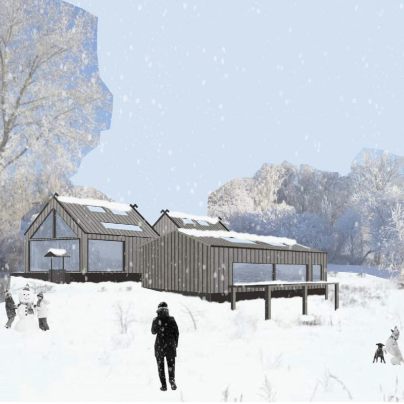 Timber Framework and Courtyard Living in a Modern Latvian Homestead