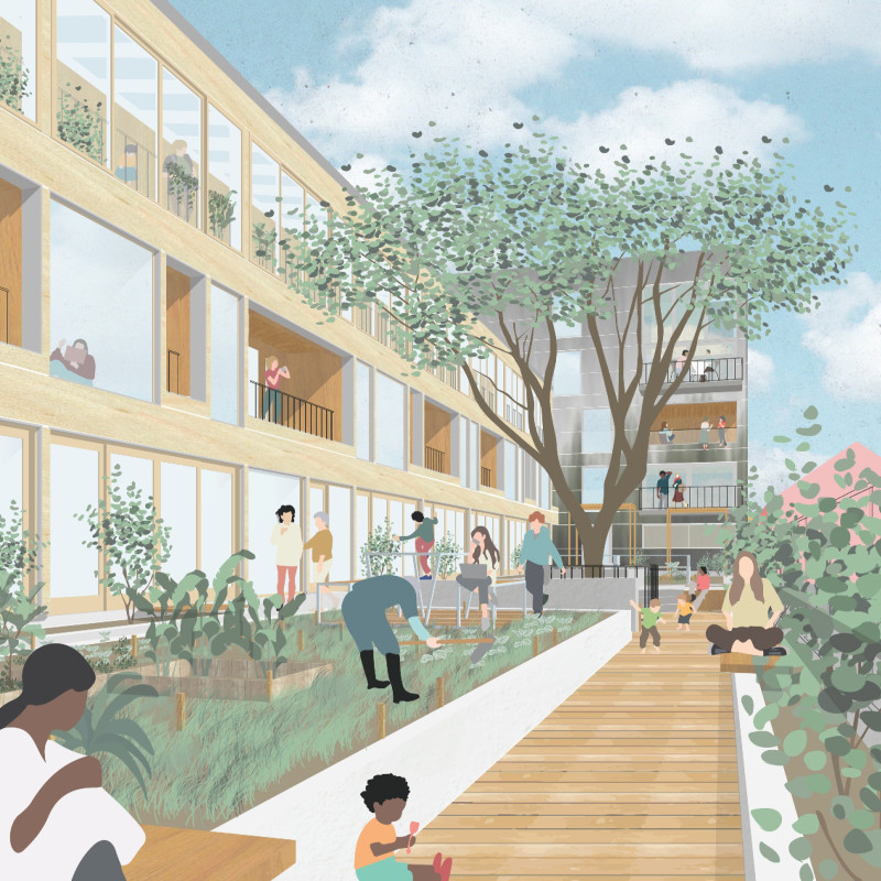 Car-Free Living with Emphasis on Social Mixity in Sunset District