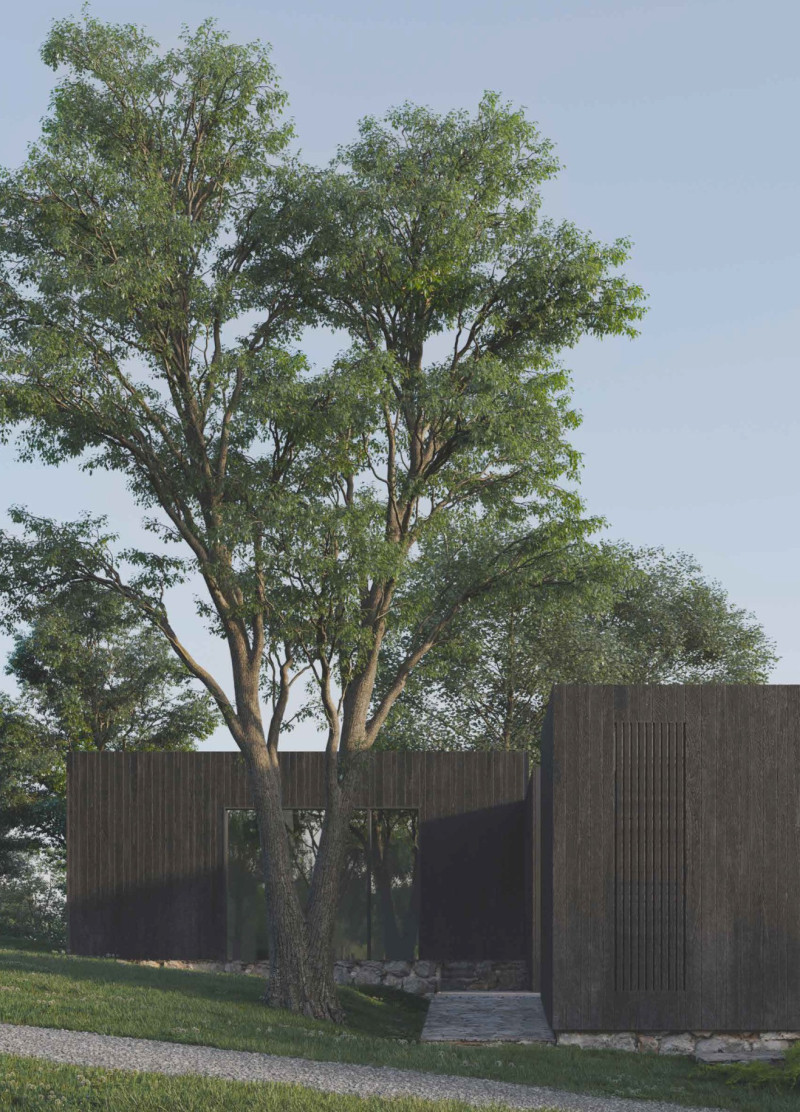 Cascading Design Anchored by Rubble and Natural Brown Tones