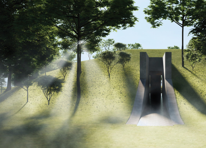 Rainwater Management and Thermal Mass in a Community-Focused Lakeside Residence