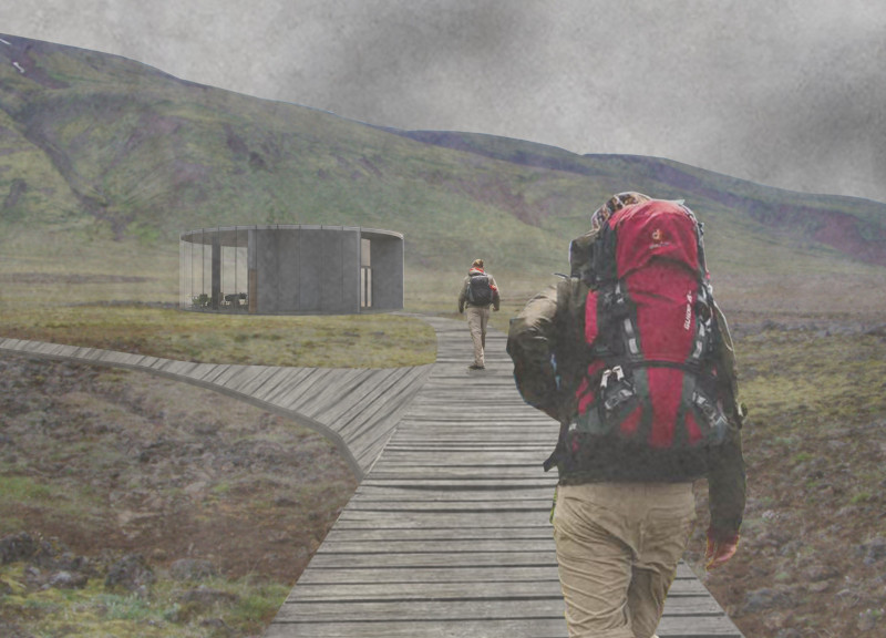 Glass Structures Offering Panoramic Views in Geothermal Landscape