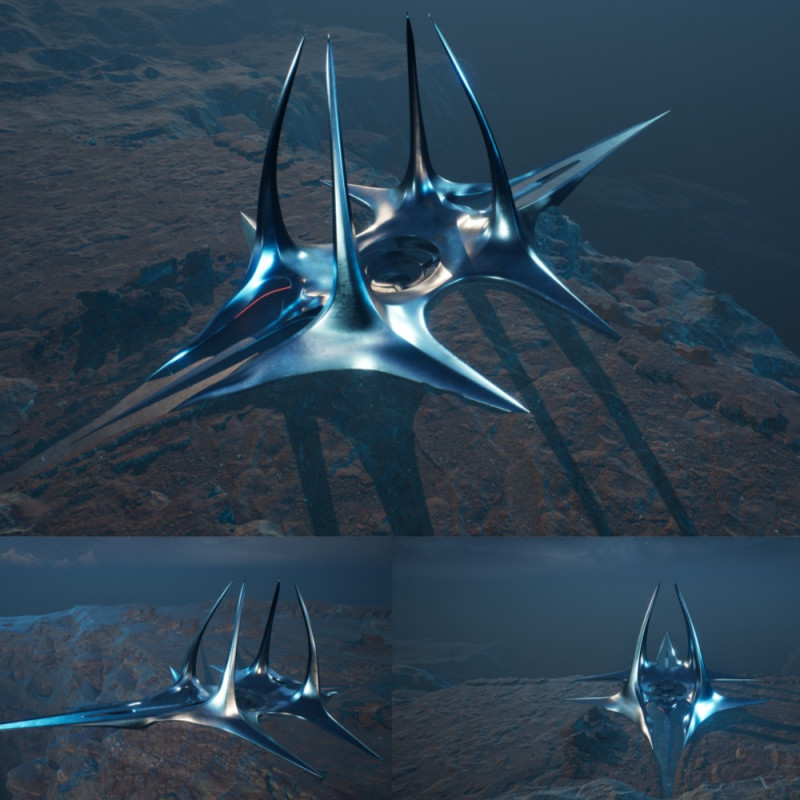 Reflective Water Element in Metal Towers for Witchcraft Memorial