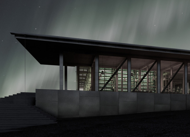 Vertical Blade Walls and Timeless Timber in a Green Oasis Setting