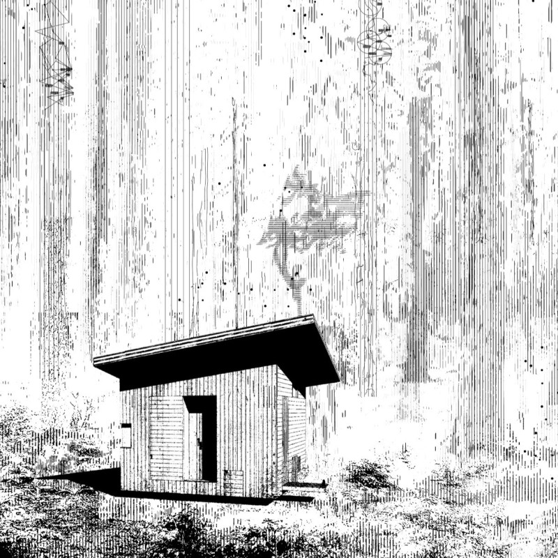 Meditative Space with Cross-Laminated Timber and Blue Stained Glass