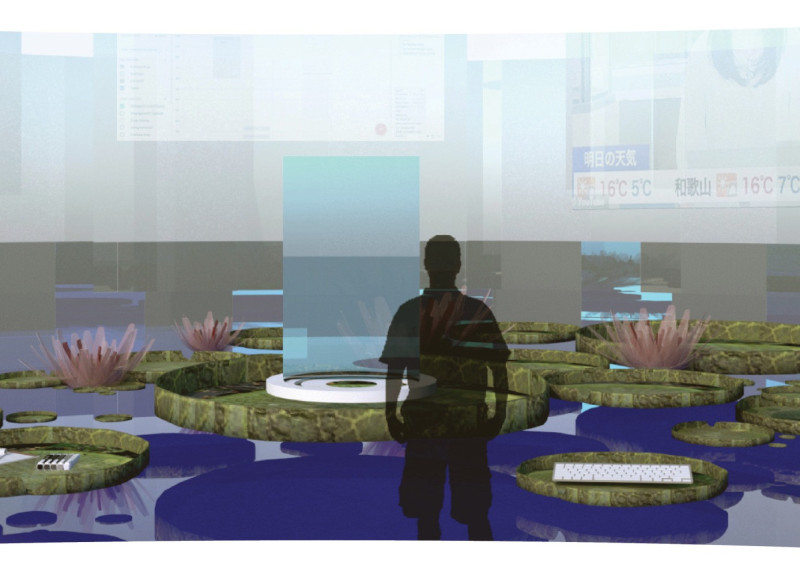 Privacy Walls and Digital Spaces in a Spherical Retreat