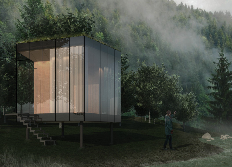 A Prefab Housing Prototype Defined by Rain-Harvesting Architecture