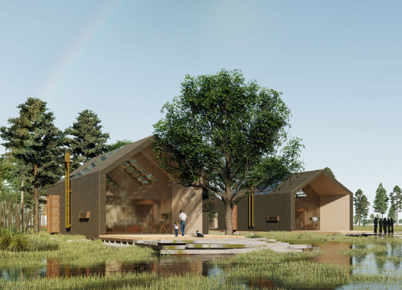 Transparent Roofs and Wooden Sanctuaries for Creative Retreats