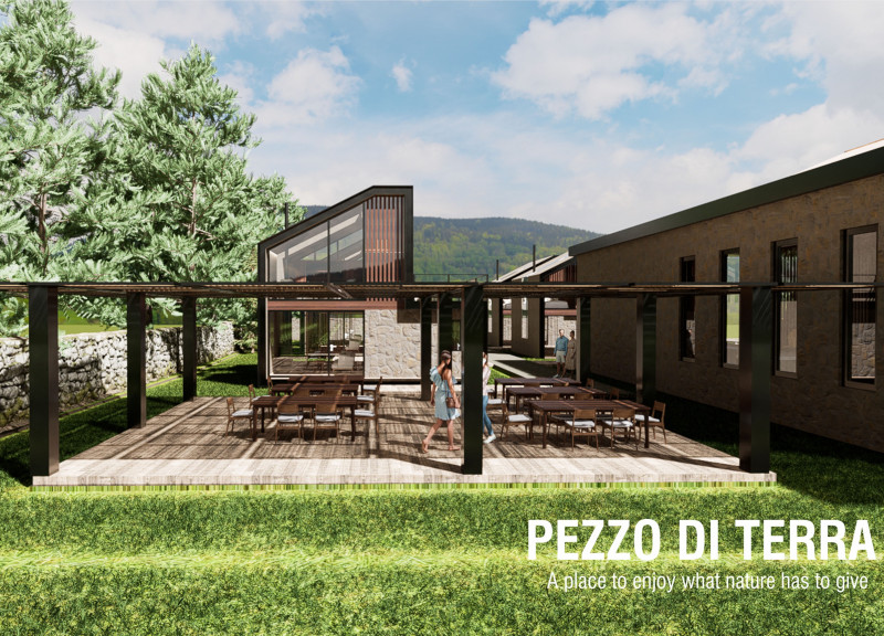 Stone Walls and Wooden Details Create a Sustainable Retreat in Nature