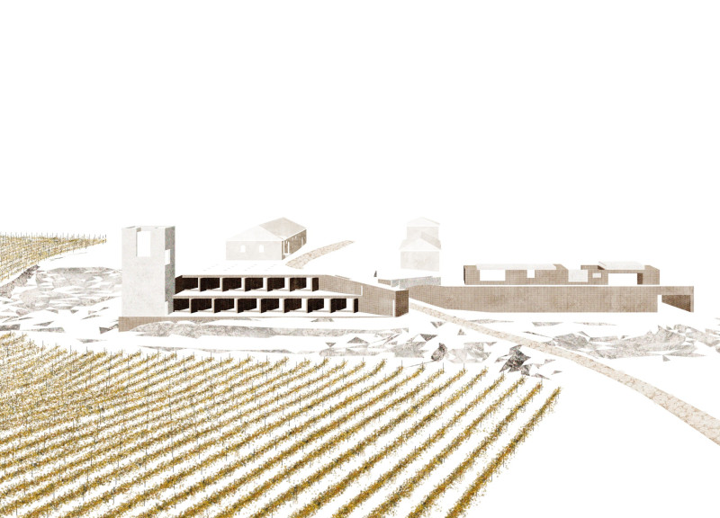 Thermal Stability Through Adobe and Concrete in a Vineyard Community Hub