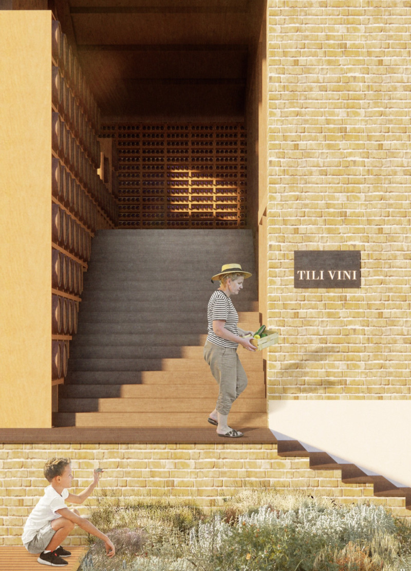 Communal Tasting Spaces Crafted with Wine Barrels and Tactile Gardens