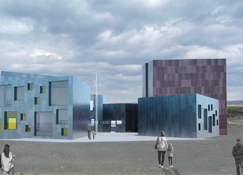 Octagonal Visitor Center with Geothermal Heating and Micro Windmills