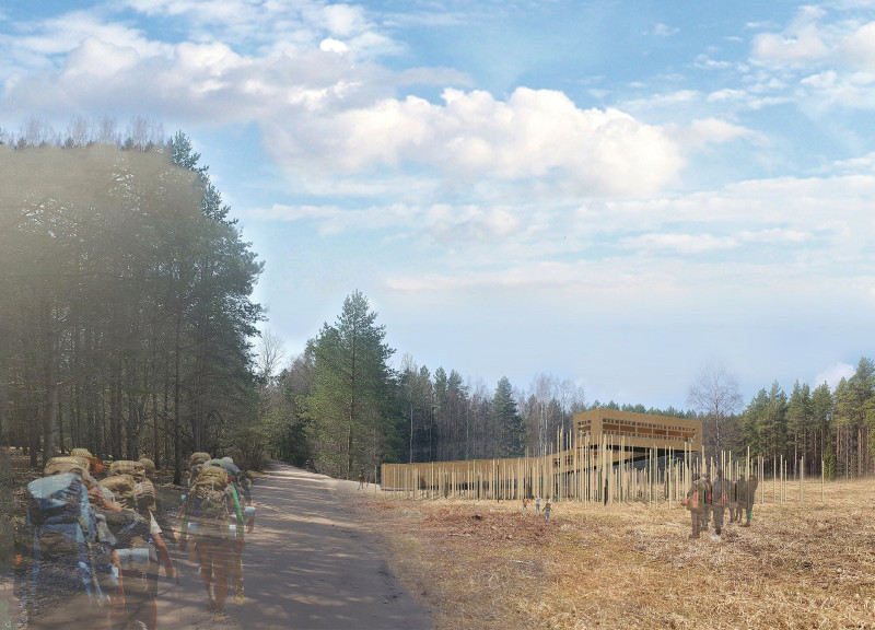 Thatch-Covered Nature Center Elevated Above a Unique Bog Ecosystem
