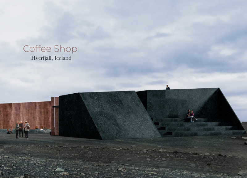 Volcanic Concrete Meets Natural Brown in a Sustainable Community Hub