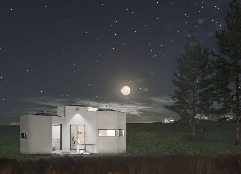 Geothermal Heating and Biofilter Integration in a Compact Microhouse