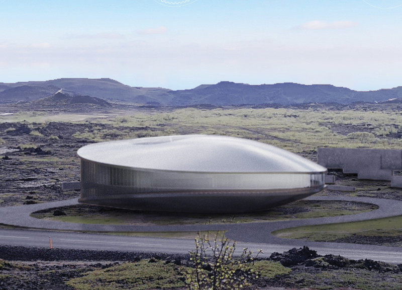 Transparent Corridor Embracing Nature with Corrugated Glass and Aluminum Design