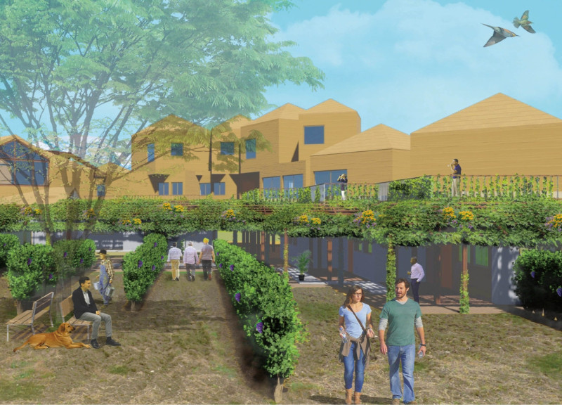 Reclaimed Bricks and Timber Structures Enveloping Nature in a Vineyard Guesthouse