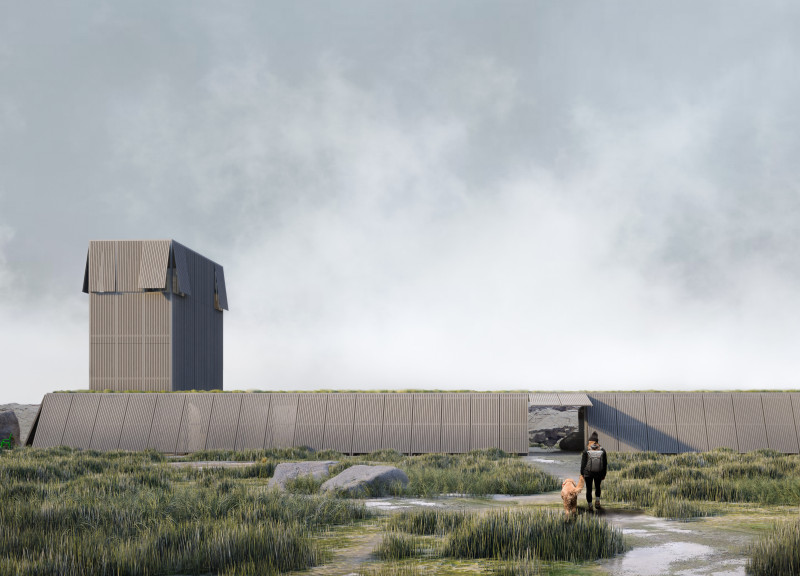 Timber Enclosure Featuring Triple Glazed Windows Amidst Natural Landscapes