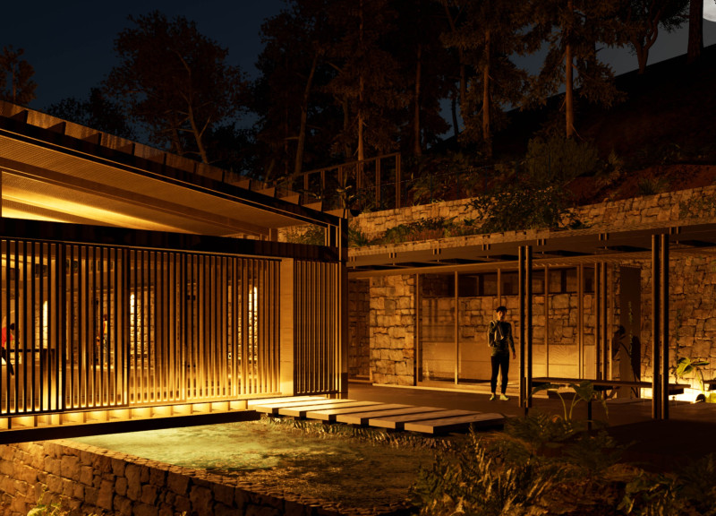 Laminated Bamboo Structure Integrated with Reed Beds for Sustainable Yoga Retreat