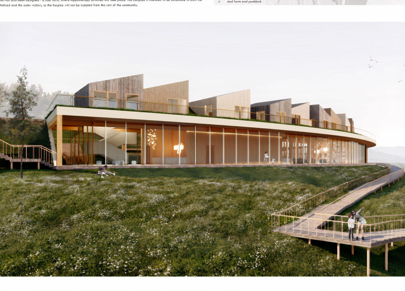 Circular Design Featuring Cross-Laminated Timber and Charred Wood Panels for Holistic Healing Spaces