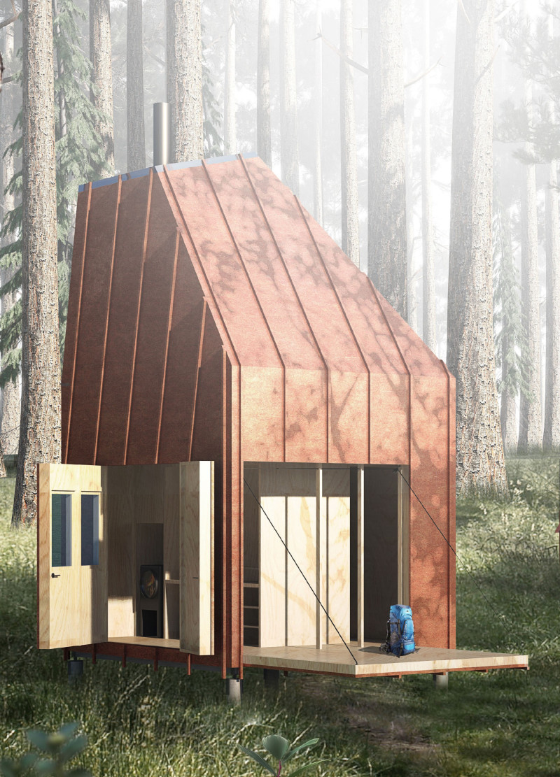 A Sky-Lit Timber Retreat Embracing Nature and Solitude