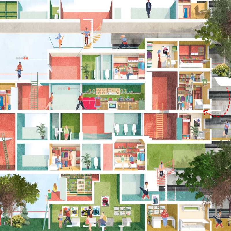 A Community-Centered Living with Circular Design Strategies for Urban Communities