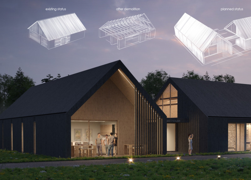 An Adaptive Guest House from Barn to Retreat